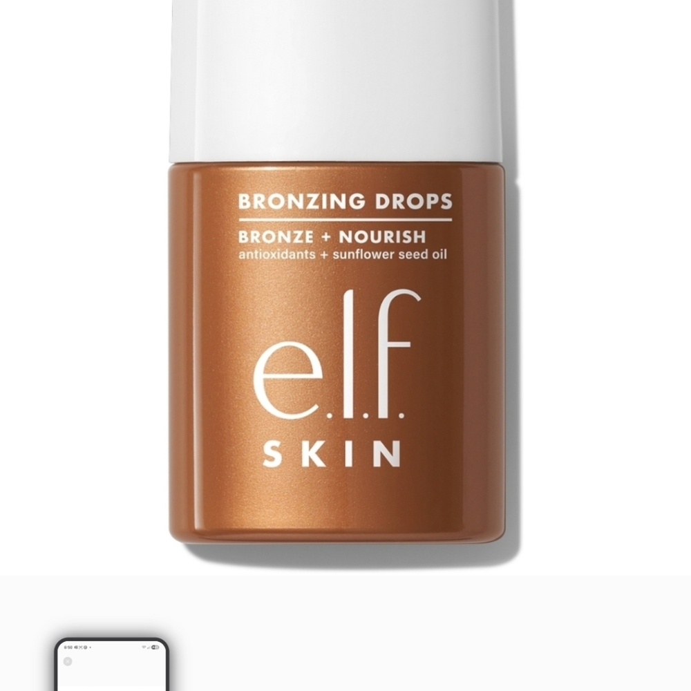 NEW Elf Skin Bronzing Drops Rose Gold Tinted Serum For Fair to Medium Complexion - Picture 2 of 8